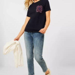 Tričko tm.modrá Street One