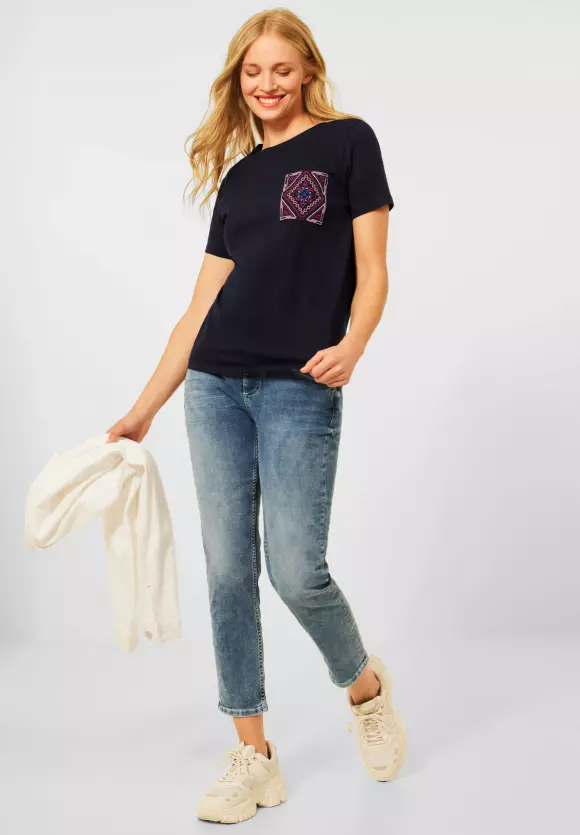 Tričko tm.modrá Street One