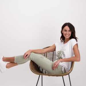 Tričko biela-potlač Monari