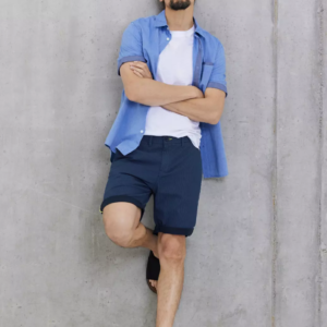 Bermudy modrá Street One