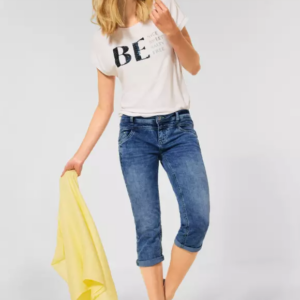 Nohavice 3/4 modrá Street One