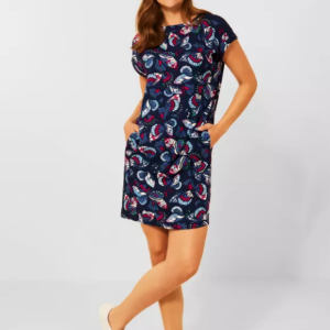 Šaty modrá-vzor Cecil