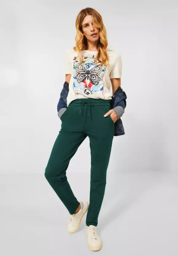 Nohavice smaragd Cecil