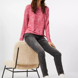 Pulóver ružová-vzor Cecil