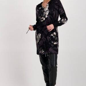 Kabát čierna-vzor Monari