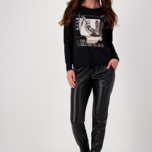 Top čierny-potlač Monari