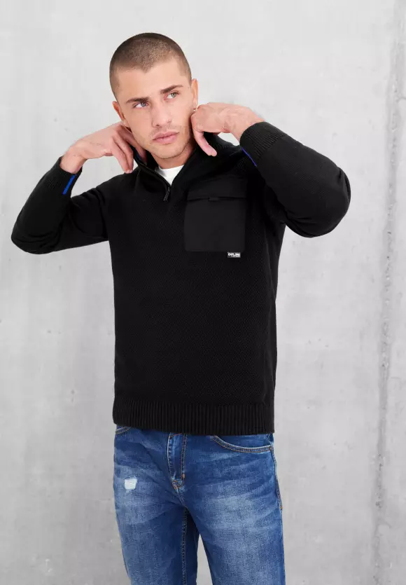 Sveter čierny Street One