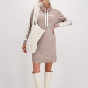 Šaty hnedá-potlač Monari