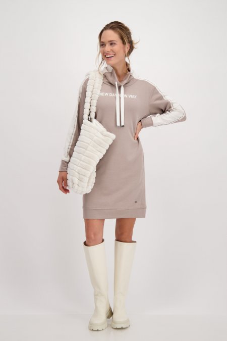 Šaty hnedá-potlač Monari