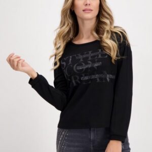 Tričko čierná-potlač Monari