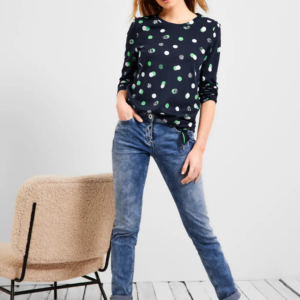 Tričko modrá vzor Cecil