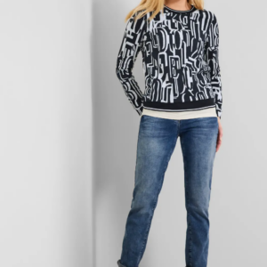 Mikina modrá-vzor Cecil