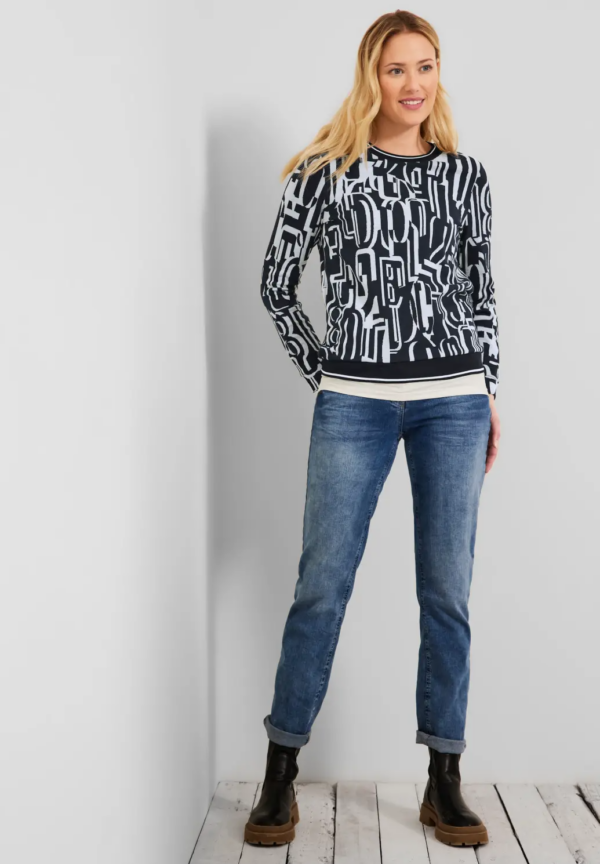 Mikina modrá-vzor Cecil