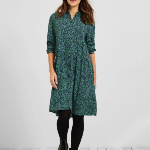 Šaty zelená-vzor Cecil