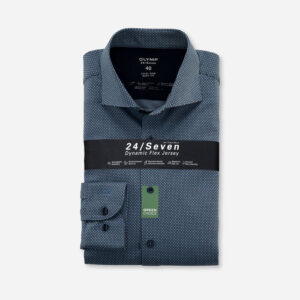 Košeľa modrá-vzor Olymp