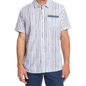 Košeľa biela-pásik Pioneer