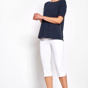 Nohavice biela Freud. Capri Toni