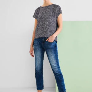 Tričko tm.modrá-vzor Street One