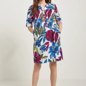 Šaty biela-vzor Cecil