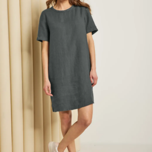 Šaty ľan khaki Cecil