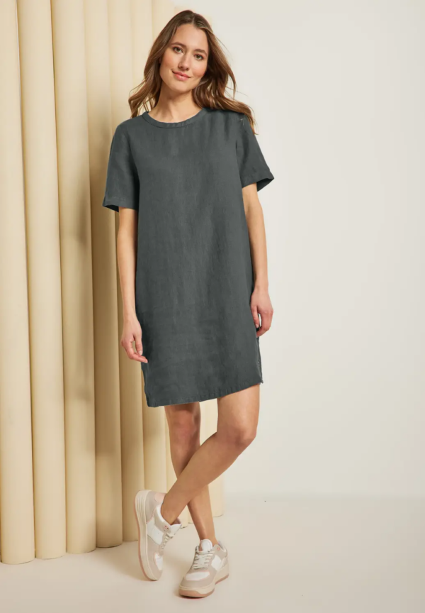 Šaty ľan khaki Cecil