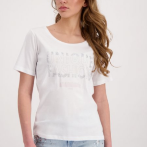 Tričko biela-potlač Monari