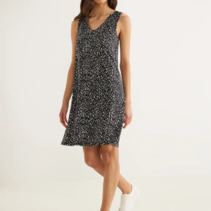 Šaty bielo-čiere Cecil