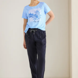 Blúzka modrá-potlač Cecil