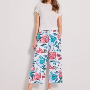 Nohavice biela-vzor Cecil