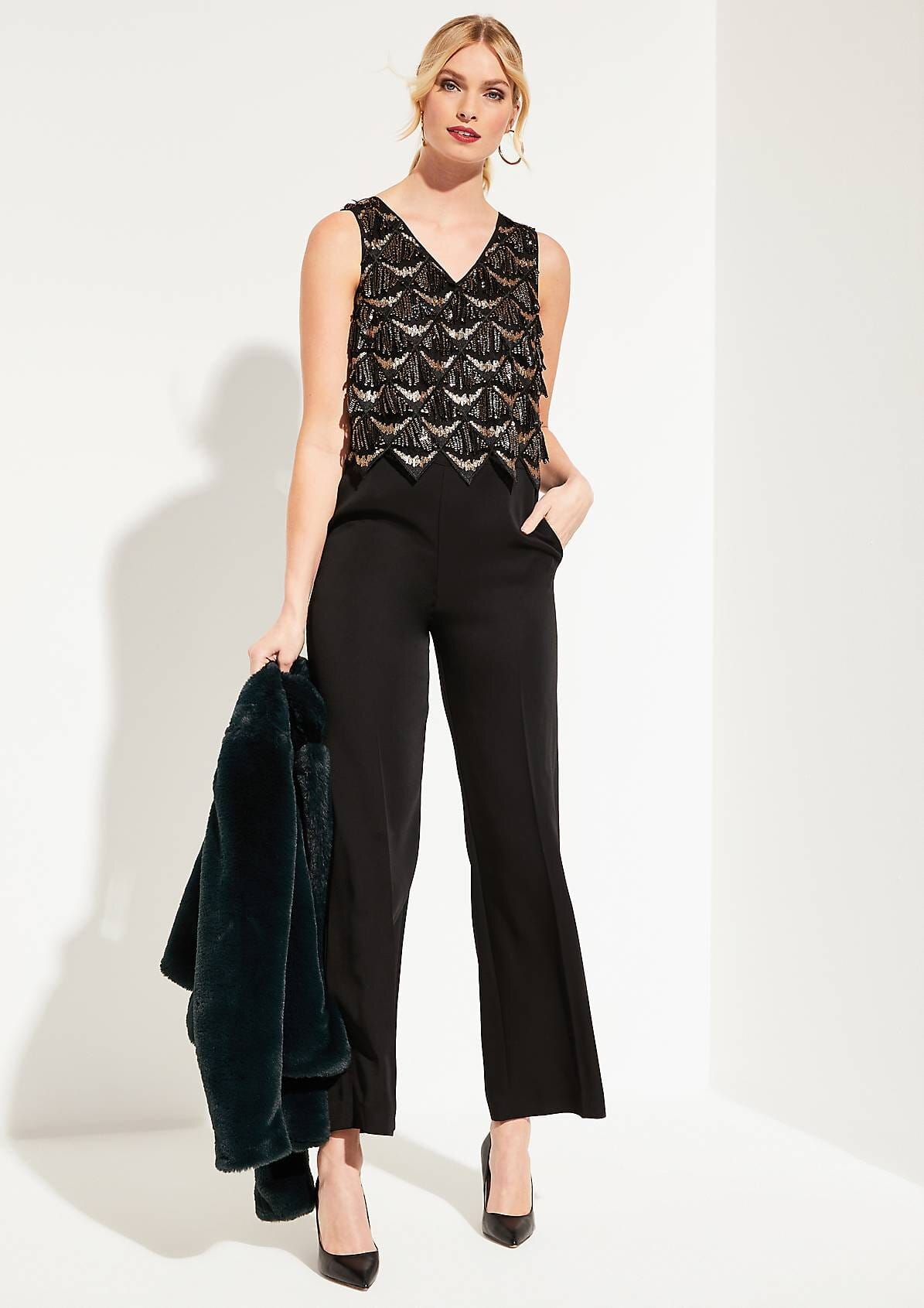 Overal čierny Comma