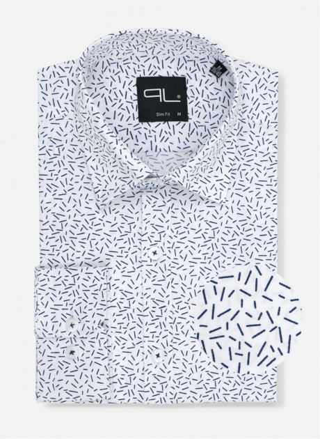 Košeľa slim fit biela Pako Lorente