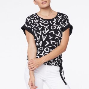 Tričko čierne s potlačou Monari