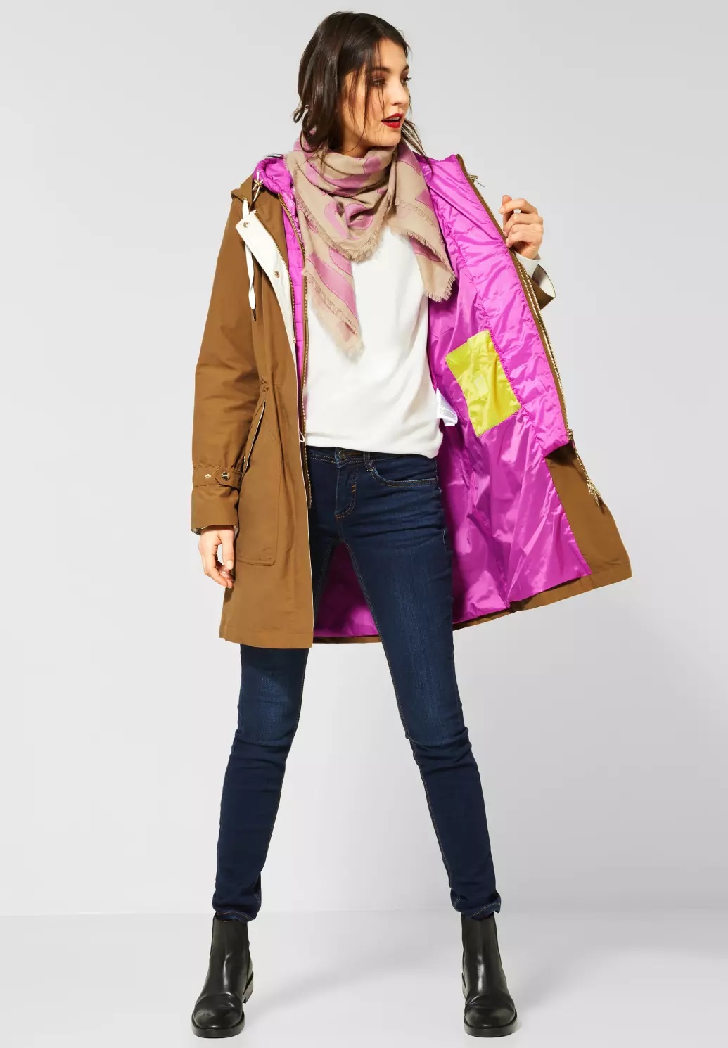 Parka 2v1 hnedá Street One