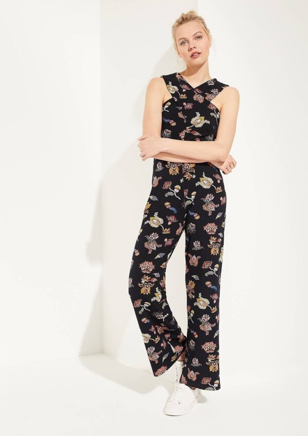 Overal čierny s potlačou Comma