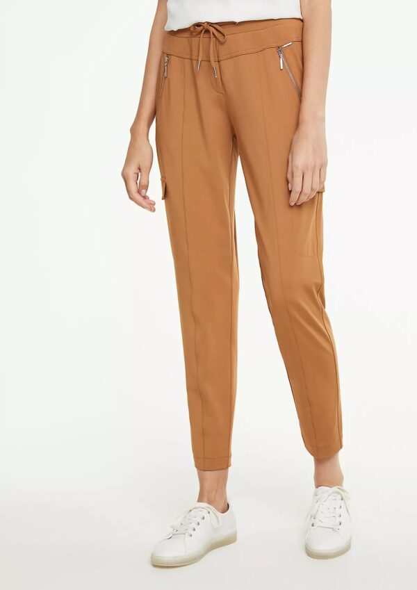 Nohavice hnedá s vreckami Comma