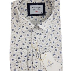 Košeľa biela-vzor  Royal Kudi