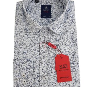 Košeľa biela-vzor  Prestige Kudi