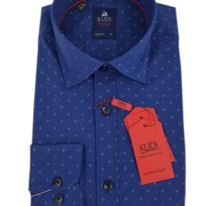 Košeľa  modrá-vzor Prestige Kudi