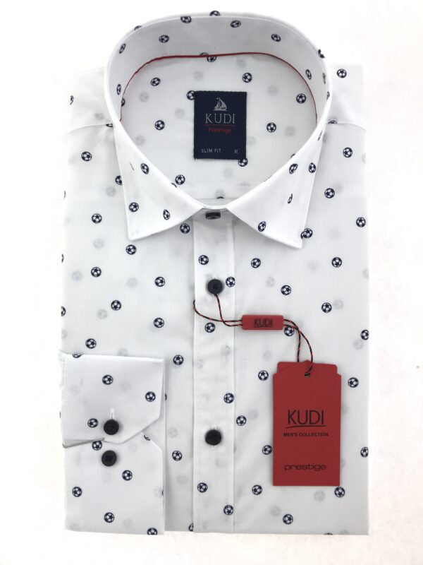 Košeľa biela-vzor  Prestige Kudi