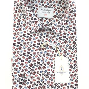Košeľa biela-vzor  Royal Kudi