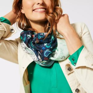 Šatka modrá vzor Cecil