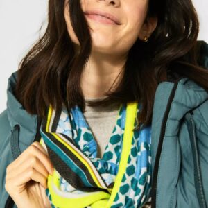 Šatka-tunel modrá-vzor Cecil