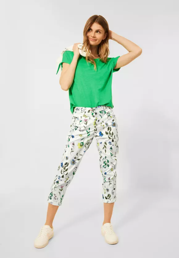 Nohavice biela-vzor Cecil