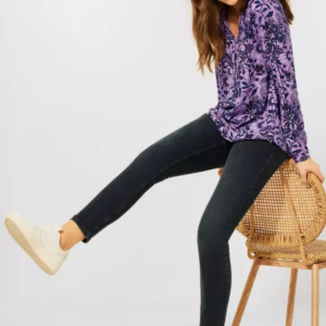 Blúzka fialová-vzor  Cecil