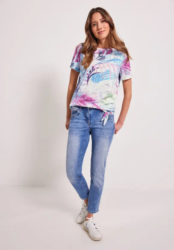 Tričko biela-vzor Cecil