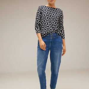 Top tm.modrá-vzor Street One