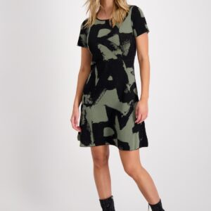 Šaty čierno-zelené Monari