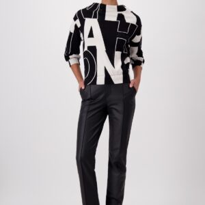 Pulóver čierno-biely Monari