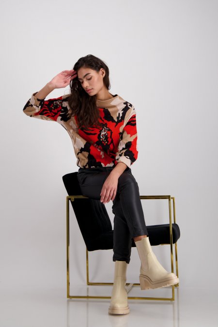 Sveter oranž-vzor Monari