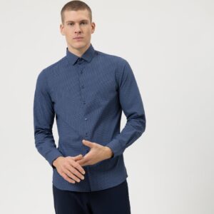 Košeľa modrá-vzor Olymp